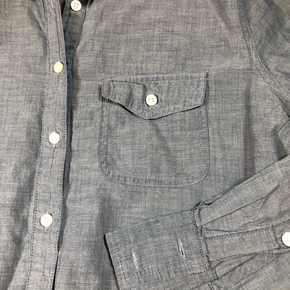 J.Crew Chambray Long Tunic Shirt Popover XS - Picture 8 of 8